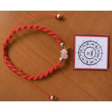 Браслет на руку для Телец из нейлоновой нити, с натуральными камнями 