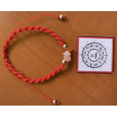 Браслет для знака зодиака Тельца на руку с натуральными камнями