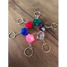 Брелок Алмаз из эпоксидной смолы.